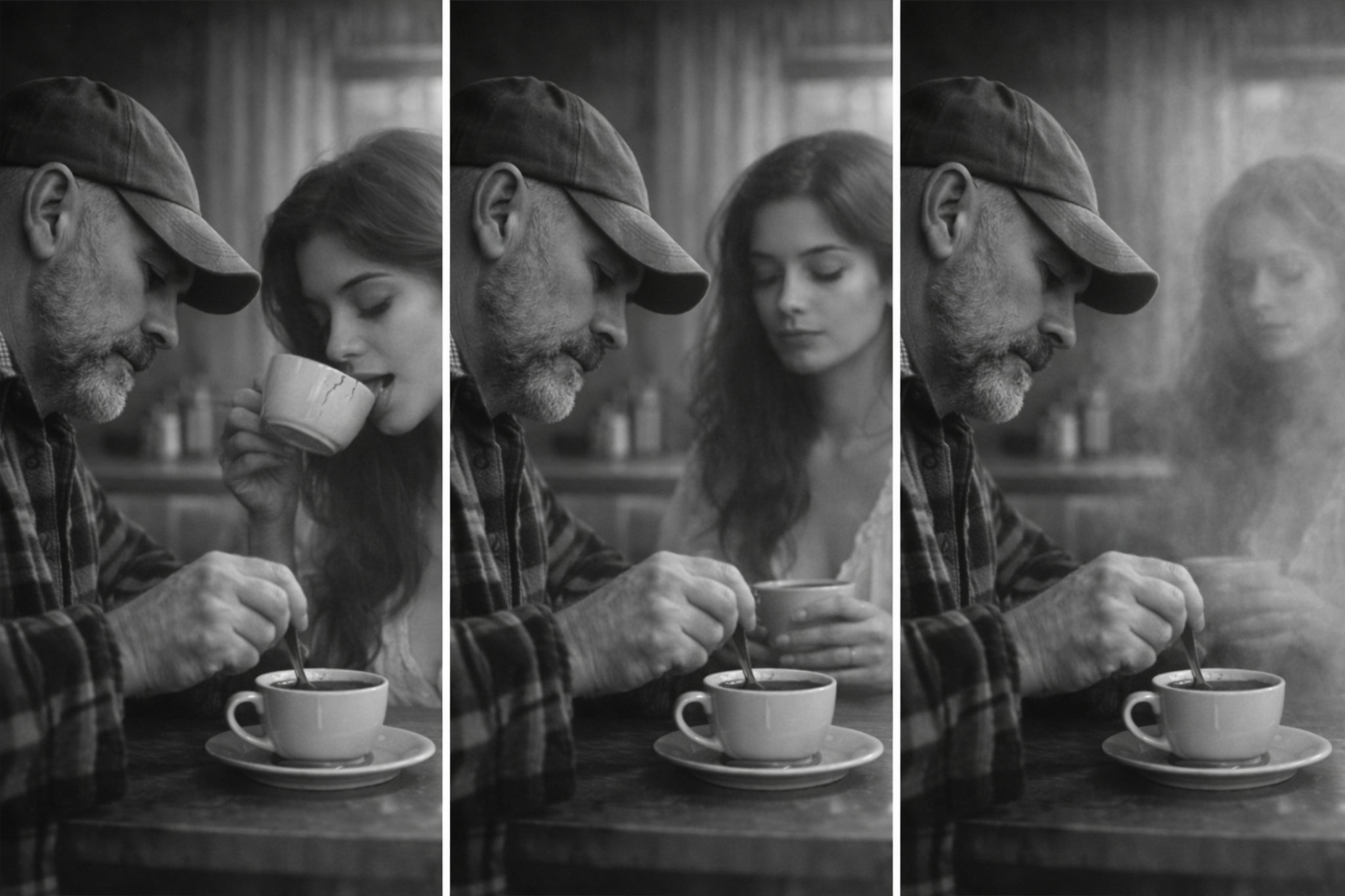 Moody coffee scene wide